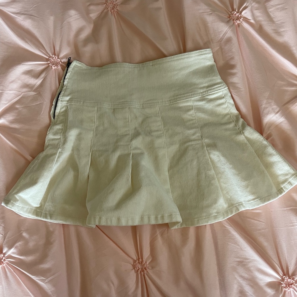Aeropostale white corduroy, mini skirt